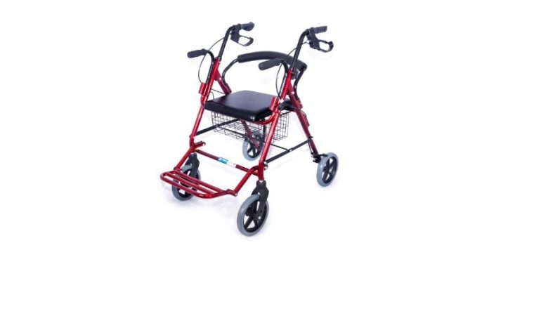 Ayak Pedallı Alüminyum Rollator (Tekerlekli Sandalye Olarak Kullanım İmkanı)